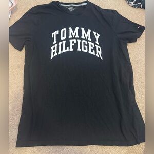 Tommy Hilfiger Black Tee with White Logo